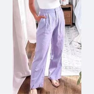 Abercrombie & Fitch Linen Lavendar Pants NWOT Size XS
